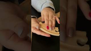 ASMR wooden train set play [upl. by Faunie356]