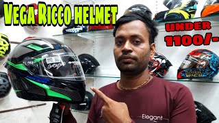 Best helmet under 1100 Vega Ricco helmet full review best helmet [upl. by Alusru]