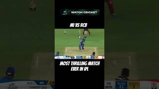 Most thrilling match ever in ipl shorts cricket cricketlover [upl. by Clayborne203]