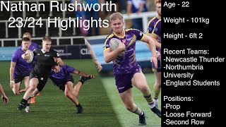 Nathan Rushworth 2324 Season Highlights [upl. by Iruyas]