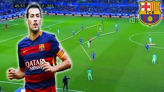 Sergio Busquets el Maestro de esconder el pase  Análisis [upl. by Epoillac]