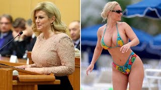 Sexiest amp Hottest Croatian President Kolinda Grabar Kitarovic Live [upl. by Prudi892]