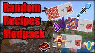 Modpack with Random Recipes MCPE Minecraft Bedrock [upl. by Jefferey849]