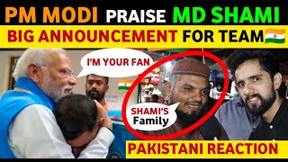 PM MODI PRAISES MUHAMMAD SHAMI amp TEAM INDIA AFTER WORLD CUP FINAL PAKISTANI REACTION ON INDIA VIRAL [upl. by Nigem872]