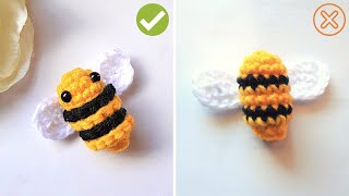 How to make perfect stripes on Amigurumi bee SIMPLE TIP to CROCHET STRIPES [upl. by Eliot289]