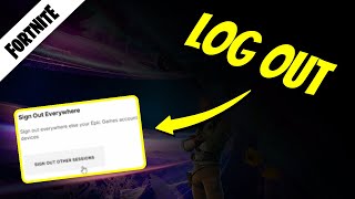 How to Log Out of Your Fortnite Account on PC [upl. by Eelak]