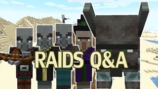 Minecraft Raids QampA  Custom Villages Defense Bad Omen [upl. by Novy]