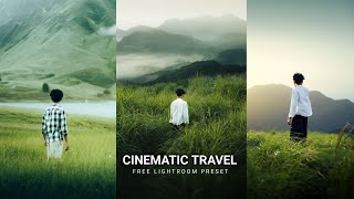 Cinematic Travel Preset  Free Cinematic preset  Lightroom photo editing  Lightroom colour Grading [upl. by Byrann]