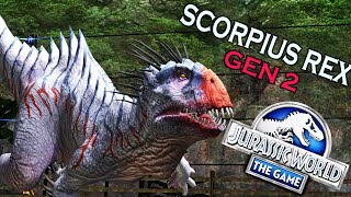 ¡SCORPIUS REX GEN 2  Jurassic World The Game [upl. by Aliet]