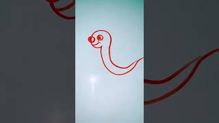 How to draw cartoon earthworm 🪱 drawing howtodraw kidsdrawing shorts PalakEducationArts [upl. by Ahsen149]