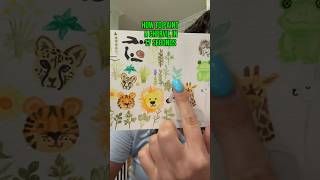 How to Paint Chervil in 17 Sec Tutorial🌿shorts art garden shortsart school science plants [upl. by Marcellus]