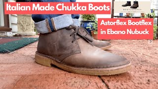 Reviewing the Astorflex Brownflex Chukka Boots in Ebano Nubuck  Relaxed Italian Style [upl. by Kenay]