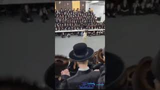 Toldos Aharon Rebbe Dances Mitzvah at his Einikels Wedding in Boro Park  Cheshvan 5784 [upl. by Pfister]