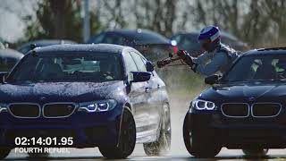 BMW M5 Sets 2 Guinness World Records While Refueling MidDrift [upl. by Tasia]