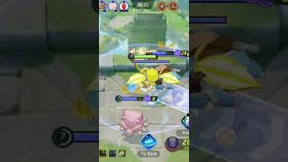 Pokemon unite Zeraora VS 5ko😎😎🎊🐵subscribe shortvideo viralvideo [upl. by Annawyt370]