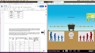 PhET Simulation How ToForces amp Motion Basics [upl. by Naldo]