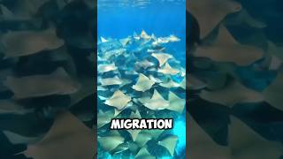 Why Do STINGRAYS MIGRATE  A Giant School 😰 [upl. by Anerok]