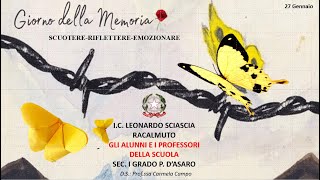 27 GENNAIO GIORNATA DELLA MEMORIA IC L SCIASCIA  RACALMUTO [upl. by Belford502]