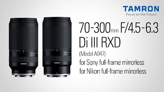 Tamron 70300mm f4563 Di III RXD Nikon Z Introduction [upl. by Mila]