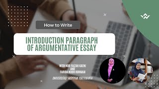 Introduction Paragraph of Argumentative Essay [upl. by Erasmo]