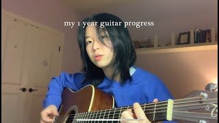 my 1 year guitar progress [upl. by Islehc]