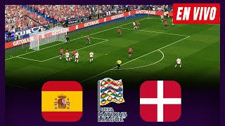 🔴 EN VIVO  España vs Dinamarca  UEFA Nations League 2024 españa dinamarca ligadenaciones [upl. by Ronyar2]