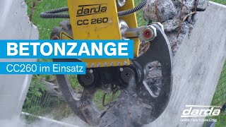 DARDA  BETONZANGE CC260 im Einsatz [upl. by Nosittam]