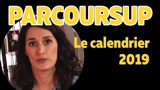 Parcoursup  le calendrier 2019  Les Bons Profs [upl. by Biagi212]