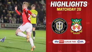 HIGHLIGHTS  Harrogate Town vs Wrexham AFC [upl. by Albie371]