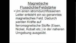 Magnetische Flussdichte und Feldstaerke [upl. by Couchman672]