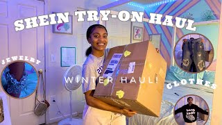 Winter SHEIN tryon haul✰ Jameera Najaye clothes  jewerly accessories [upl. by Alpheus318]