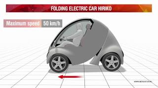 Folding electric car Hiriko [upl. by Ateekal]