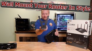 Wall mounting a wireless Router [upl. by Orimlede]