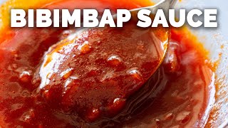 Simple Korean Bibimbap Sauce Recipe [upl. by Ehcram]