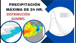 Precipitación máxima  Distribución GUMBEL [upl. by Happy407]