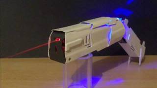 Foldable LaserGun burning laser gun [upl. by Enirehtakyram]