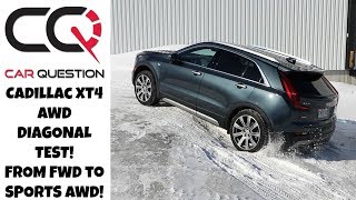 Cadillac XT4 AWD Diagonal Test  All mode tested From FWD to SPORTS AWD [upl. by Itoc]