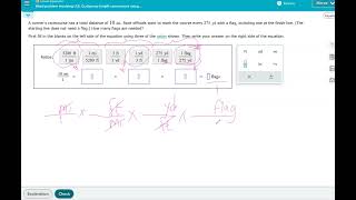 Word problem involving US Customary length conversions using dimensional analysis [upl. by Yht]