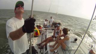 J44 with staysail and Akite on standard nonoversized pole [upl. by Ittap776]