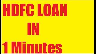 HDFC Personal loan 2019 HDFC Personal loan in 10 seconds  HDFC Personal loan eligibility [upl. by Solegna]