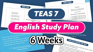 ATI TEAS English Study Plan [upl. by Pyotr]