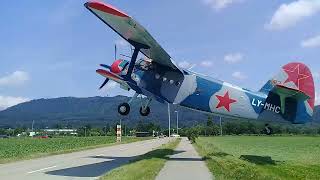 Antonov An2 Doppeldecker im Sisslerfeld DDay Sisseln 2017 [upl. by Ainafetse]