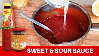 How to prepare Sweet And Sour Sauce Ep3 Quick and easy Asian food [upl. by Meneau]