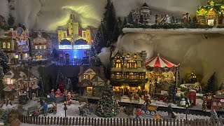 Christmas Village Display 2023  lemax christmas christmasvillage [upl. by Nahk314]