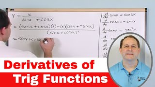 Derivatives of Trig Functions Sin Cos Tan in Calculus  14 [upl. by Aztinad625]