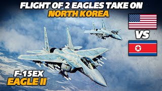 Flight of 2 F15 EX Eagle II Take On North Korea  2 vs 15  Mig29  Digital Combat Simulator  DCS [upl. by Major]