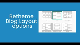 Betheme Tutorial 7 Blog Layout Options [upl. by Trudy441]