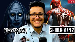 Hunting Bhoots in Phasmo  SpiderMan 2 Part 2 Later🛑 [upl. by Avilys]