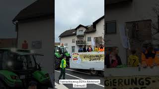 Fasnachtsumzug 2024 in Abtsteinach im Odenwald das ist noch richtige Fastnacht mit Regierungskritik [upl. by Aid23]