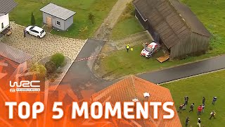 Top 5 Moments  WRC Central European Rally 2023 [upl. by Chuu]